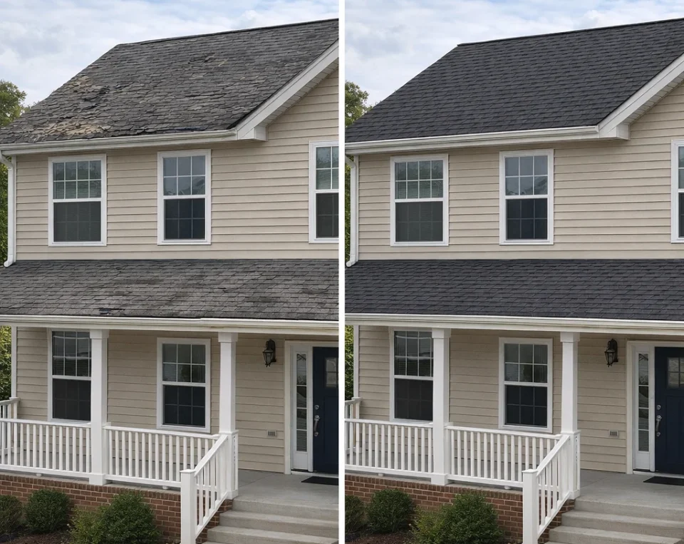 Roofing Repair Charlotte - Before & After 2